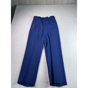 Defense Logistics Agency DLA Men's Blue Dress Pants 31R 55/45 Poly Wool Flat